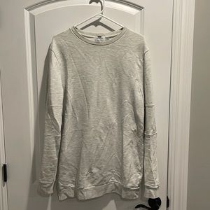 Top man crewneck with zipper side